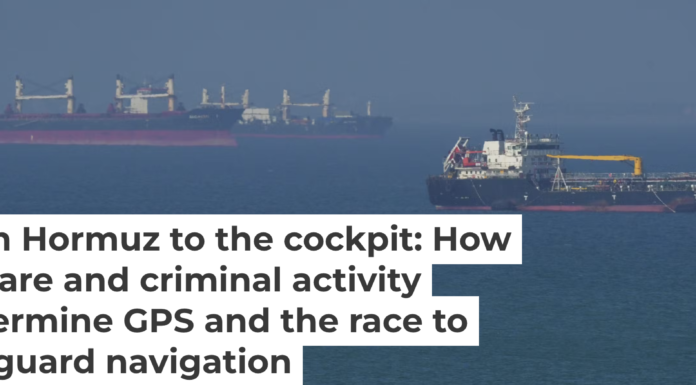 The Strait of Hormuz is just one example of a busy shipping lane where GPS signals are blocked and faked. Asghar Besharati/Getty Images